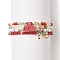 4Pcs 4 Style Natural & Synthetic Mixed Gemstone Stretch Bracelets Set, Word Merry Christmas Alloy Enamel & Brass Bell Charms Stackable Bracelets for Women, Inner Diameter: 2-1/4 inch(5.6cm), 1Pc/style