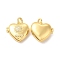 Eco-Friendly Rack Plating Brass Micro Pave Clear Cubic Zirconia Locket Pendants, Long-Lasting Plated, Lead Free & Cadmium Free, Heart with Sunflower, Real 18K Gold Plated, 22x24.5x11mm, Hole: 2mm, Inner Diameter: 16.5x13mm