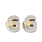 Brass Beads, Cadmium Free & Lead Free, Platinum & Golden, Letter G, 11x9x7.5mm, Hole: 5x4mm