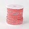 Rivet Faux Suede Cord, Faux Suede Lace, with Aluminum, Crimson, 3x2mm, about 20yards/roll