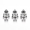 Tibetan Style Alloy Pendants, Lead Free & Cadmium Free, Robot, Antique Silver, 18x11.5x4mm, Hole: 1mm, about 245pcs/500g