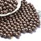 Baking Paint Glass Seed Beads, Round, Coconut Brown, 6mm, Hole: 0.8mm, about 1800pcs/1pound