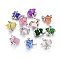 Cat Eye Pendants, with Alloy Finding, Calabash, Mixed Color, Platinum, 31mm, Hole: 3.5x7mm