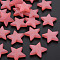 Imitation Jelly Acrylic Beads, Star, Salmon, 20.5x22x5mm, Hole: 1.8mm, about 500pcs/500g