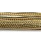 3-Ply PU Leather Braided Cord, Flat, Gold, 5x1.5mm, about 107.17 Yards(98m)/Bundle