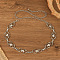 Alloy Ethnic-style Hexagon Link Chain Belts for Women, Platinum, 1000mm