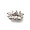 Anti-Tarnish 304 Stainless Steel Beads, Lotus, Stainless Steel Color, 9x16x7mm, Hole: 1.8mm