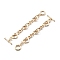 Brass Toggle Clasps, Cadmium Free & Nickel Free & Lead Free, Heart, Real 18K Gold Plated, Bar: 5.5x18x2.5mm, Heart: 92x10x3.5mm, hole: 7mm