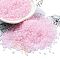 Transparent Colours Glass Seed Beads, Round Hole, AB Color Plated, Cylinder, Pearl Pink, 1.6x1.3mm, Hole: 0.8mm, about 60000pcs/pound