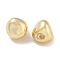 Brass Beads, Triangle, Real 14K Gold Plated, 8x7x7mm, Hole: 1.4mm