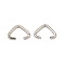 Brass Triangle Linking Ring, Buckle Clasps, Quick Link Connector, Fit for Top Drilled Beads, Webbing, Strapping Bags, Platinum, 4x5.5x0.6mm, Inner Diameter: 3x4mm