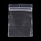 PVC Zip Lock Bags, Resealable Packaging Bags, Self Seal Bags, Rectangle, Clear, 13x9x0.02cm, Unilateral Thickness: 4.7 Mil(0.12mm)
