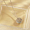 Stylish Stainless Steel Flat Round with Planet Pendant Necklaces for Women's Daily Wear, Stainless Steel Color, 17.72 inch(45cm)