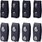 4Pcs Military Tactical Belt Buckle Heavy Duty and 1 Set Tactical Double Snap Belt Keeper Loop, Black, 195x26.5x6.5mm, 4pcs/set, 1set