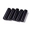 Natural Black Obsidian Pendants, Column, 34~36x10~10.5mm, Hole: 2mm