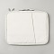 Canvas Storage Bag, with Velvet Liner, White, 300x225x19mm