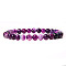 Natural Striped Agate/Banded Agate Round Beaded Stretch Bracelet