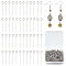 1000Pcs 304 Stainless Steel Eye Pins, Stainless Steel Color, 22 Gauge, 20x0.6mm, Hole: 2mm