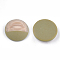 Resin Cabochons, Imitation Wood Grain, Dome/Half Round, Dark Khaki, 12x5.5mm