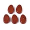 Natural Red Jasper Pendants, Teardrop Charms, 29.5~30.5x19.5~20.5x8~11mm, Hole: 2~3mm