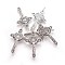 Alloy Pendants, Cadmium Free and Lead Free, Crucifix Cross Pendant, Antique Silver Color, 50x28x3mm, Hole: 3mm