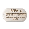 Non-Tarnish 201 Stainless Steel Pendants, Praise Message Charms, Oval with Word Charms, Stainless Steel Color, 49x28x2mm, Hole: 3mm