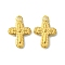 304 Stainless Steel Pendants, Cross Charms, Golden, 19x13x3mm, Hole: 1.8mm