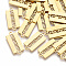 201 Stainless Steel Links connectors, Laser Cut Links, Rectangle, Golden, 21.5x10x1mm, Hole: 1.8mm