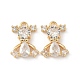 Латунные микро проложить кубического циркония подвески KK-C099-08G-02-1