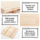 Деревянная глиняная доска WOOD-WH0030-68-4