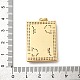 Подвески из латуни с микропаве из кубических цирконий и эмали KK-Q098-17G-B-3