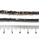Нити натуральных бусин из кофейного агата G-B064-A24-5