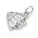 Латунные микро проложить кубического циркония подвески KK-Q028-60P-2