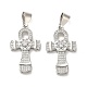 Латунные микро проложить кубического циркония подвески KK-K355-43P-1