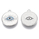 Латунные микро проложить кубического циркония подвески KK-R130-008P-NF-2