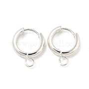 201 фурнитура для сережек-колец Huggie Hoop из нержавеющей стали STAS-P283-01X-S