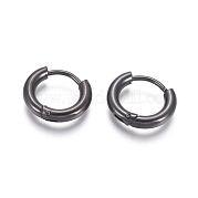 Серьги-кольца Huggie Hoop из нержавеющей стали 304 EJEW-F111B-13mm-B