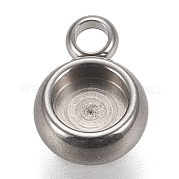 Подвеска-кабошон из нержавеющей стали 304 STAS-K202-03A-P