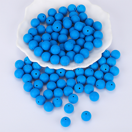 Круглые силиконовые фокусные бусины SI-JX0046A-26-1
