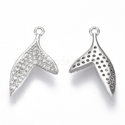 Латунные микро проложить кубического циркония подвески KK-N232-23P-NF-1