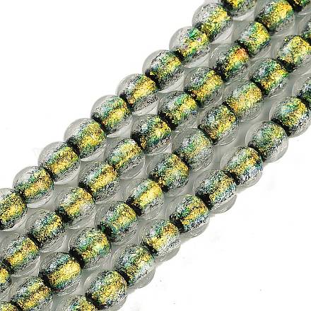 Нити из фольгированных бусин лэмпворк ручной работы FOIL-K003-06A-11-1
