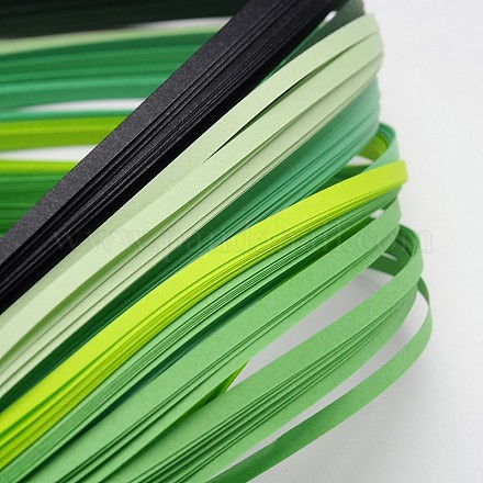 6 цвета рюш бумаги полоски DIY-J001-5mm-39cm-A04-1