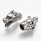 304 Stainless Steel Cord Ends, End Caps, For Leather Cord Bracelets Making, Dragon Head, Antique Silver, 23x14x10mm, Hole: 5.5mm