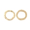 Brass Linking Rings, Nickel Free, Ring, Hammered, Real 18K Gold Plated, 24x2mm, Inner Diameter: 17mm