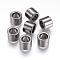 304 Stainless Steel Beads, Column, Gunmetal, 10x8mm, Hole: 6.5mm