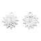 Non-Tarnish 201 Stainless Steel Pendants, Sun, Stainless Steel Color, 22x20x2mm, Hole: 2.5mm
