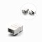 Tarnish Resistant Rectangle 304 Stainless Steel Matte Surface Magnetic Clasps with Glue-in Ends, Stainless Steel Color, 19x12x9mm, Hole: 10x5mm