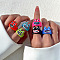 Resin Finger Rings for Women, Inner Diameter: 20mm
