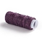 Waxed Polyester Cord, for Jewelry Making, Purple, 0.8mm, about 30m/roll