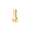 Brass Pendants, Cadmium Free & Nickel Free & Lead Free, Real 18K Gold Plated, Letter I, 23x10x7mm, Hole: 2x3mm